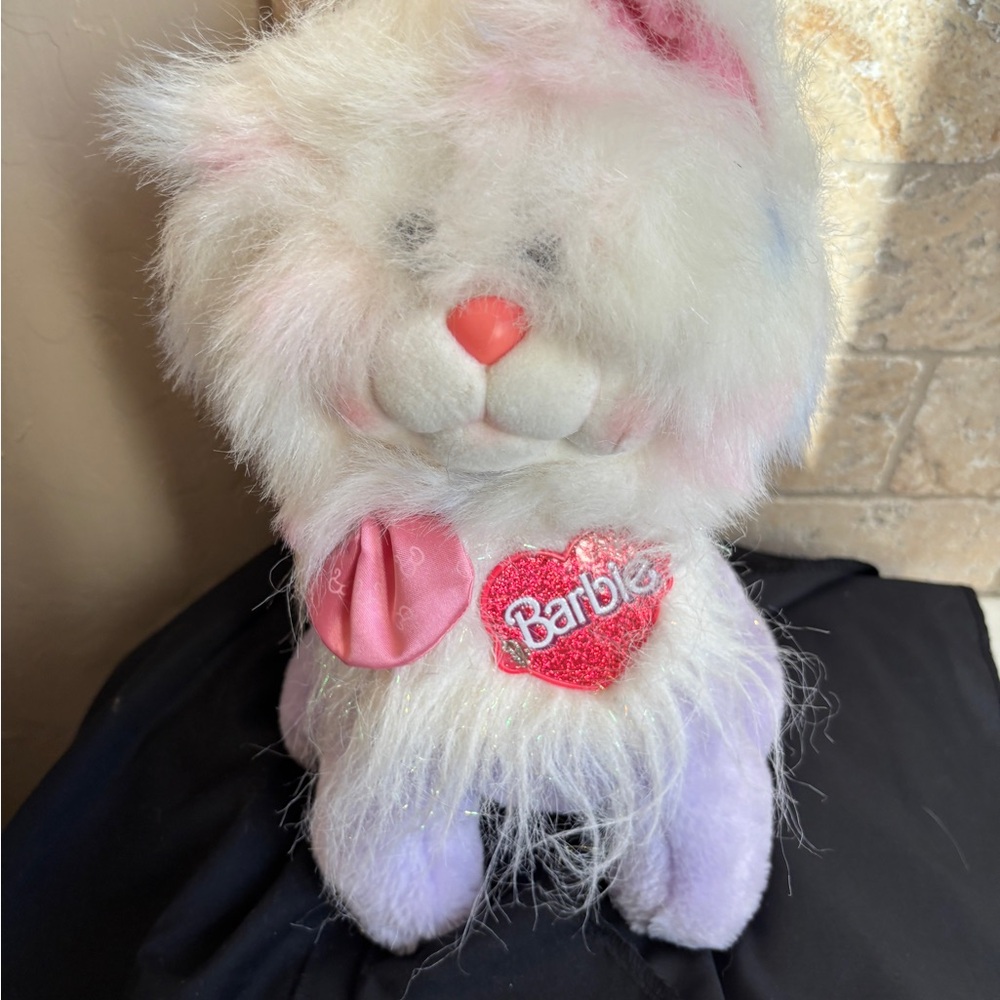 Mattel, Inc. Vintage 1986 Barbie Soft Sparkles Cat Stuffed Animal Retro - Picture 7 of 10